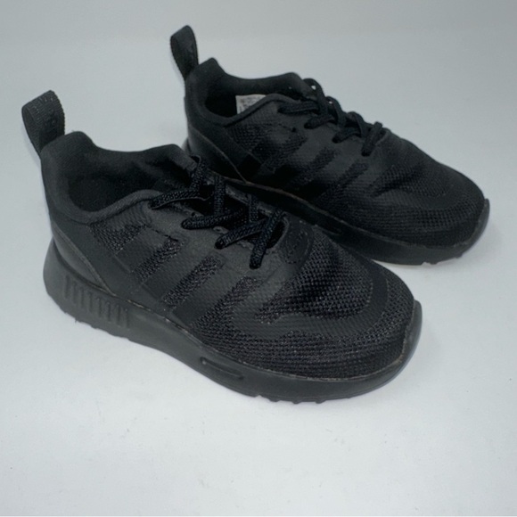 Adidas MultiX Black Sneaker Cloud Foam Shoes Infant Size 7M - Picture 1 of 11